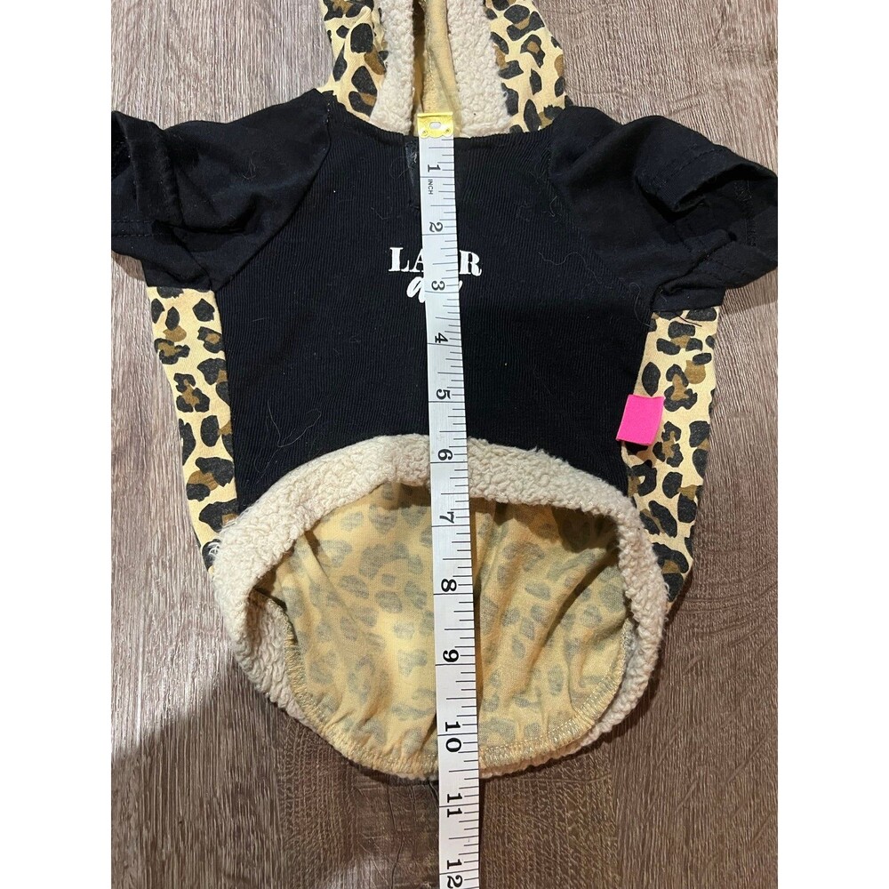 Leopard print needy dog sweater hoodie - Picture 6 of 7